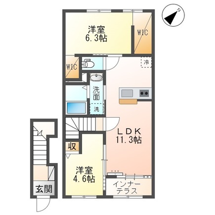 仮）取手市吉田新築アパートの間取り