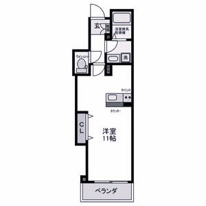 神戸市須磨区北町のマンションの間取り