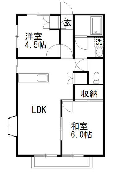 第２ハノーバーハイツの間取り