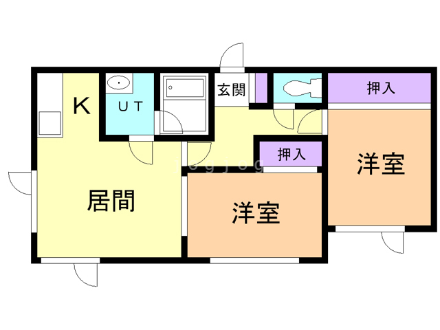 ハートスクエア７号館の間取り