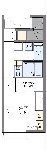 レオパレス橋本の間取り