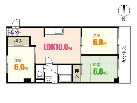 第３中川ビルの間取り