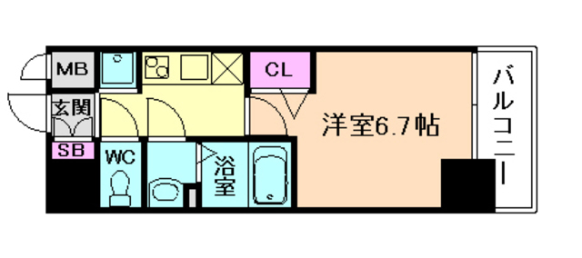 プレサンス梅田北ディアの間取り