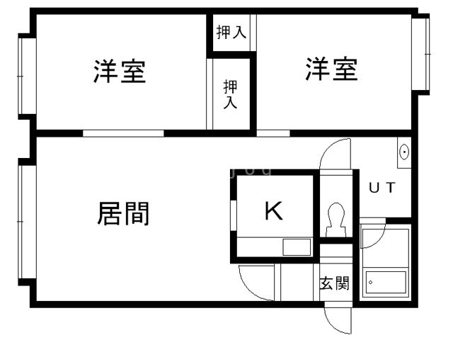 コットンハウス１６の間取り