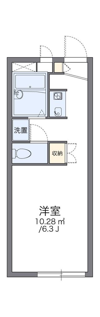 レオパレスパーシルの間取り