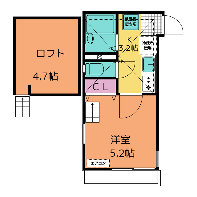 ＩＳＬＡＮＤ　ＣＯＬＯＮＹの間取り