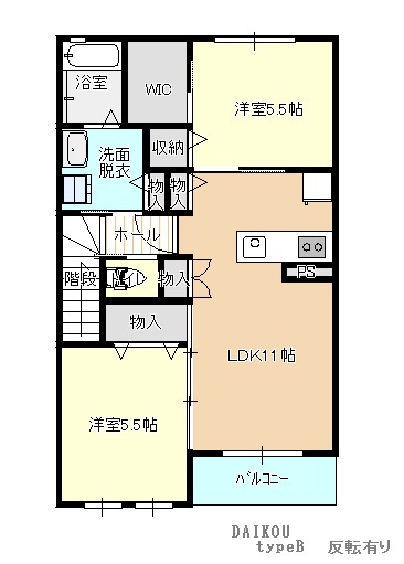 ブライトガーデンの間取り