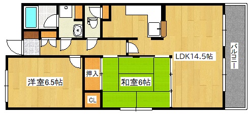 コンフォート芦屋西の間取り