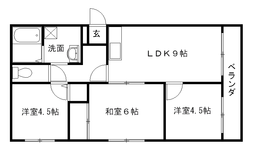 コーポ小川の間取り