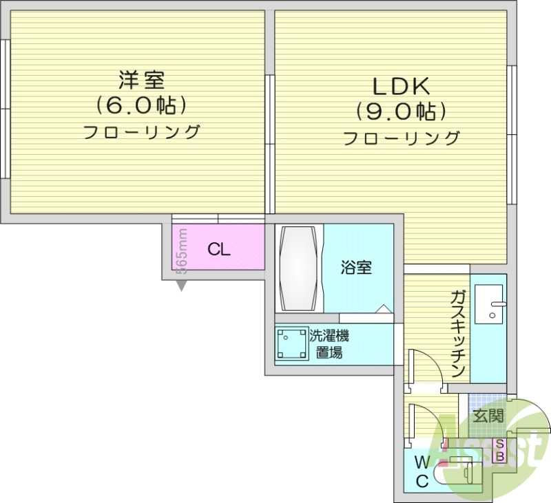 Charlesde豕豕の間取り