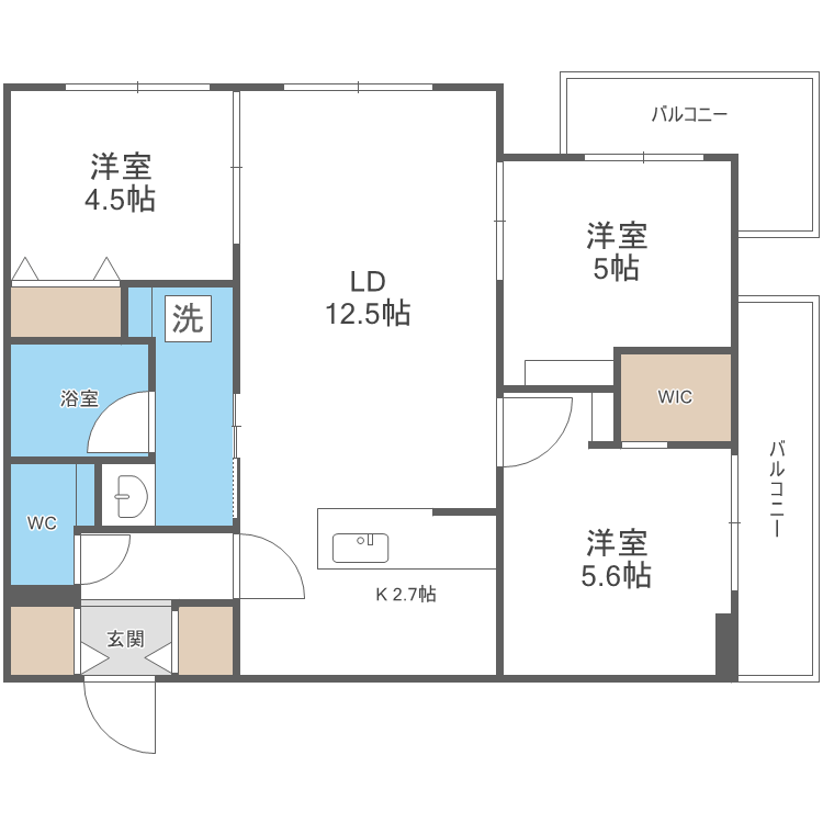 Crossbell524の間取り