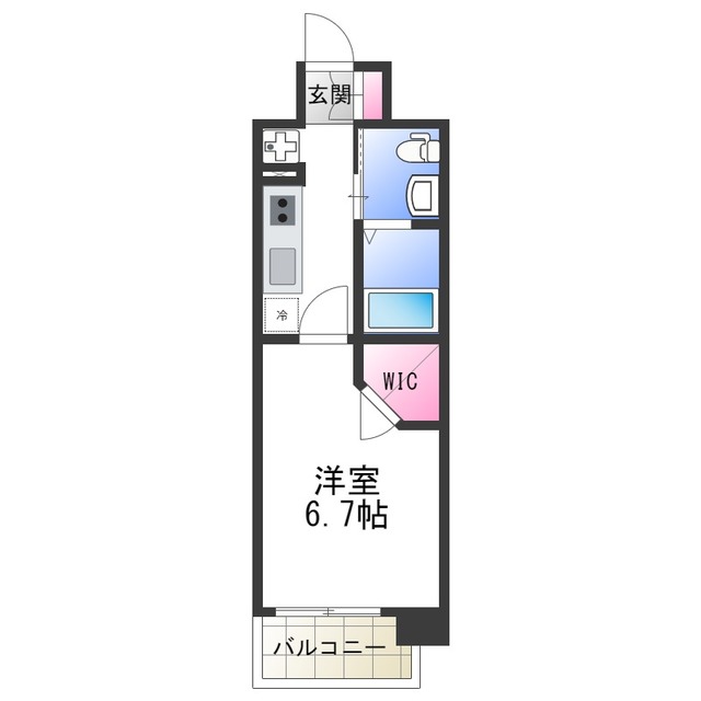 大阪市平野区平野西のマンションの間取り