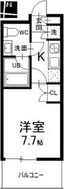 名古屋市中区栄のマンションの間取り