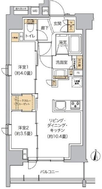 リビオメゾン東池袋の間取り