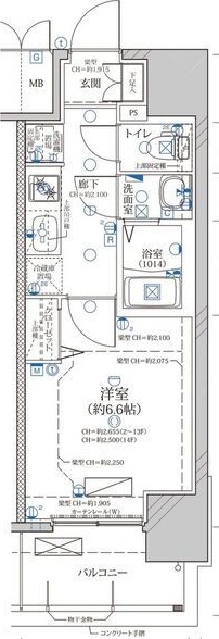 名古屋市西区花の木のマンションの間取り