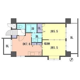 Ｓ－ＦＯＲＴ福岡東の間取り