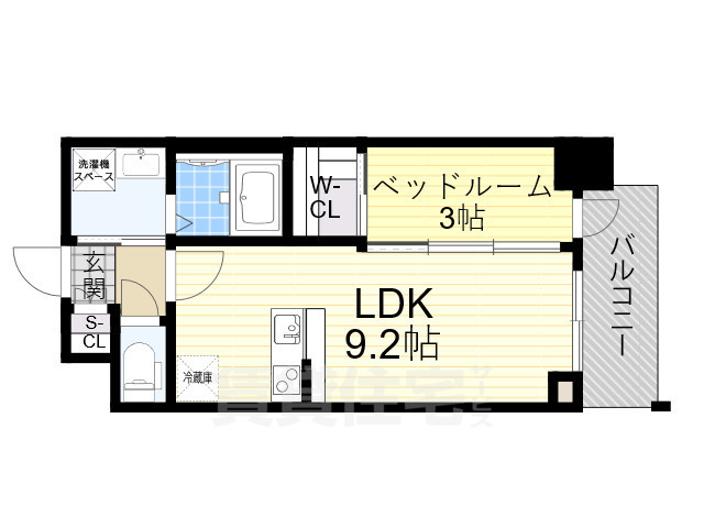 アドバンス大阪フラットの間取り