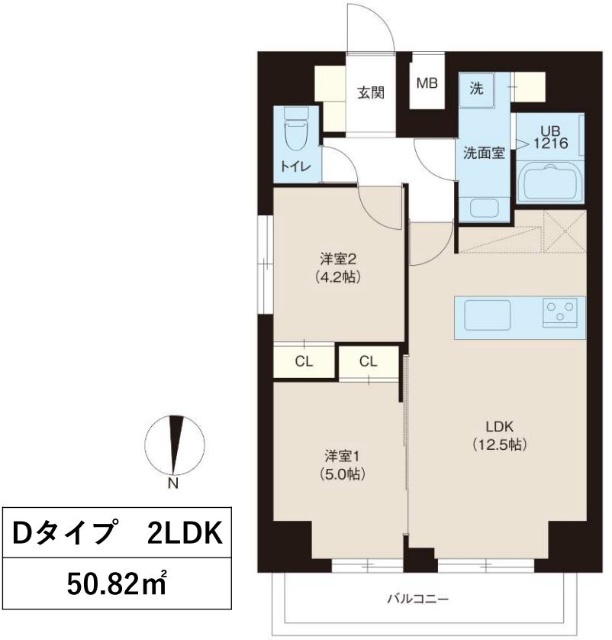 レオーネ錦糸町の間取り