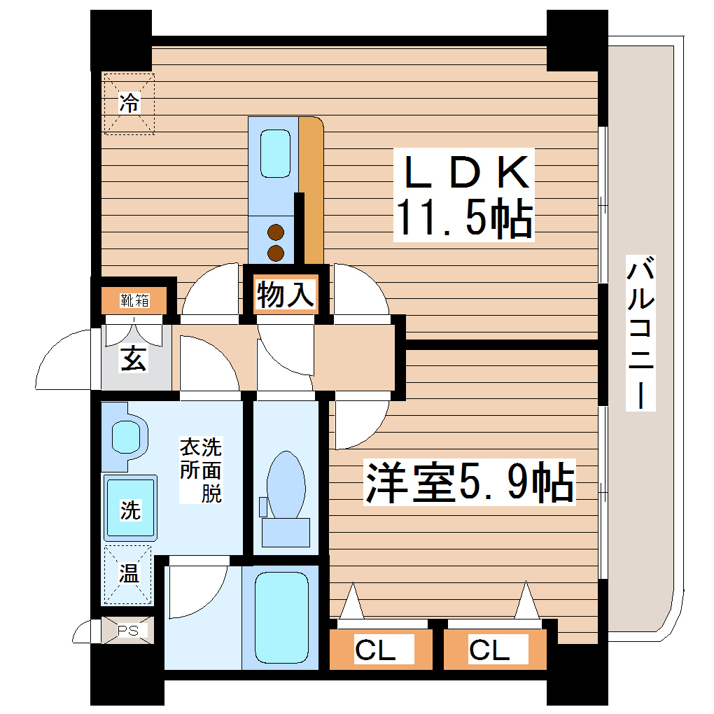 【エクセレントパーク北山の間取り】