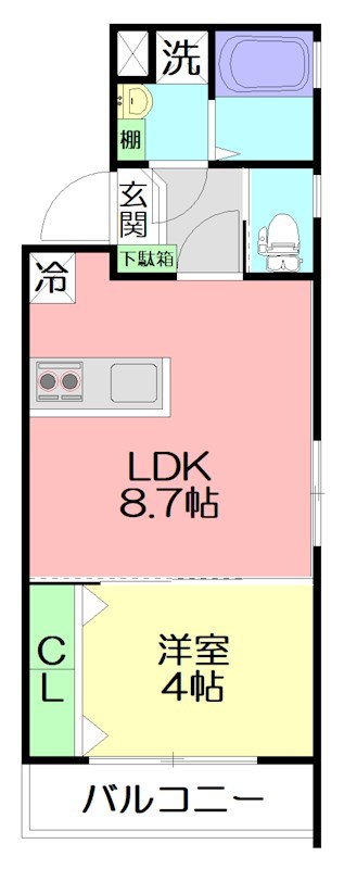 Glandear鎌倉(グランディア鎌倉)の間取り