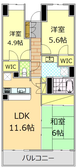 モナーク御殿場の間取り