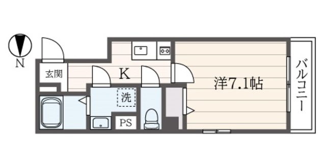 アモーレ東白楽の間取り