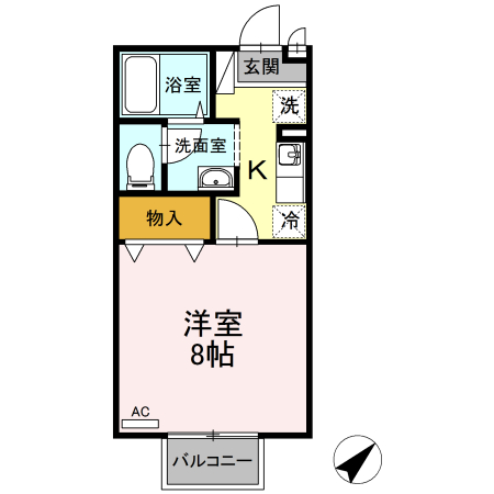 シーソン城泉　A棟の間取り