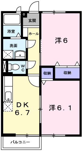 オレンジハイツの間取り