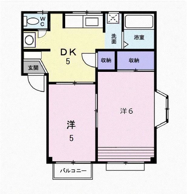 三養基郡基山町大字小倉のアパートの間取り