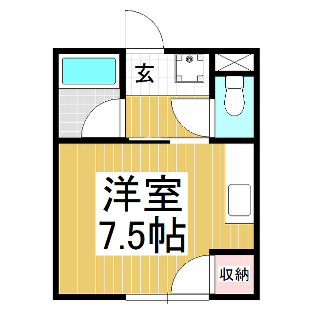 シャトーリオン上牧Ａの間取り