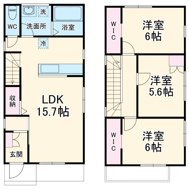 天白区焼山二丁目戸建賃貸の間取り写真