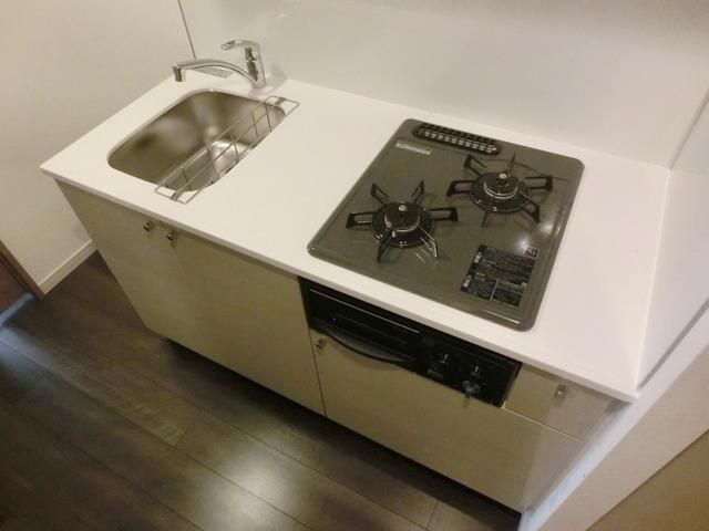 キッチン　ガス２口システムキッチン