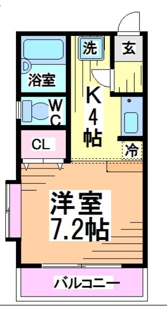 京王井の頭線 三鷹台駅 徒歩8分 2階建 築24年の間取り写真