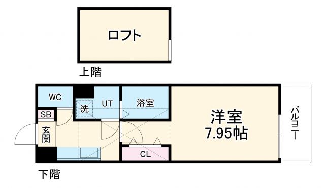 円町レジデンスEASTの間取り写真