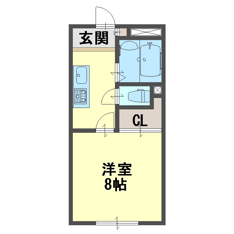 シャトレ壱番館の間取り