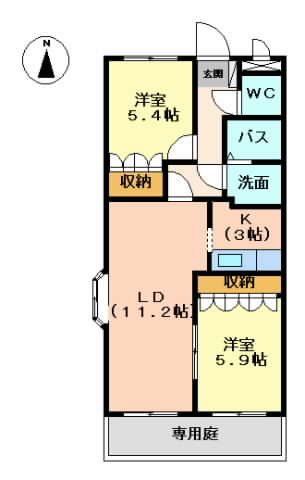 メルヴェールの間取り