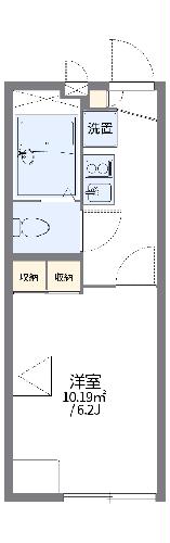 レオパレスビューテラスフジミの間取り