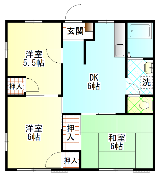 コーポ岡部Ｂの間取り