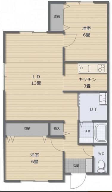 【シエルブルードゥの間取り】