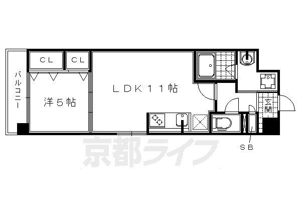 ブライト西大路の間取り