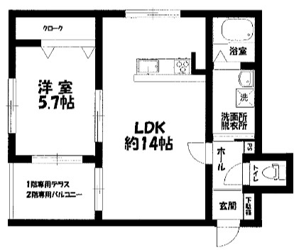 さいたま市西区三橋のアパートの間取り