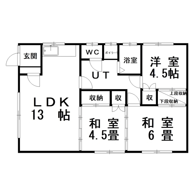 テラスハウス北園の間取り