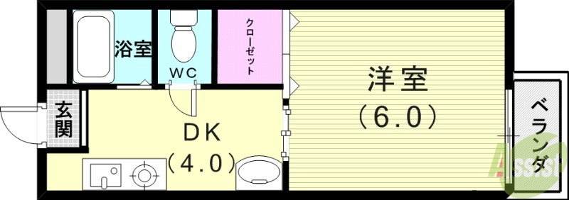 ハイツみのるの間取り