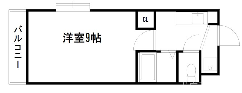 京都市伏見区両替町１１丁目のマンションの間取り