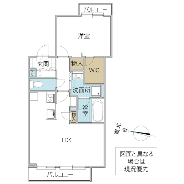 グラム天王町の間取り