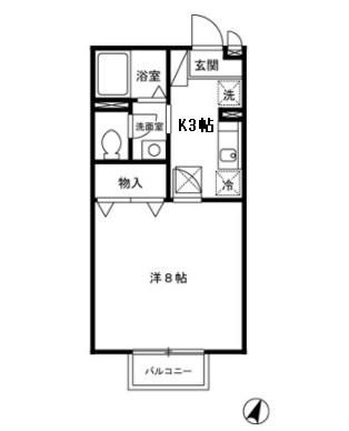 セジュール馬場の間取り