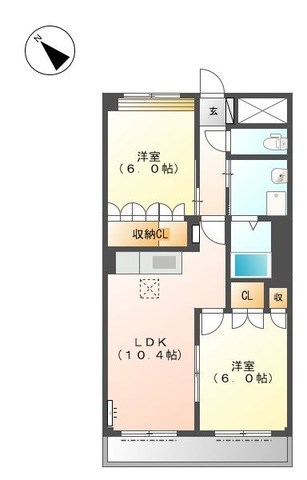 アプローズ宮町の間取り