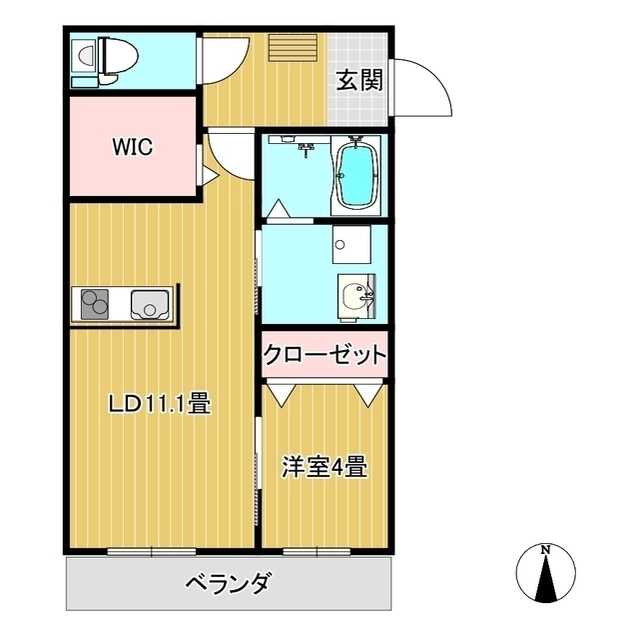 ウィズハイム津山の間取り