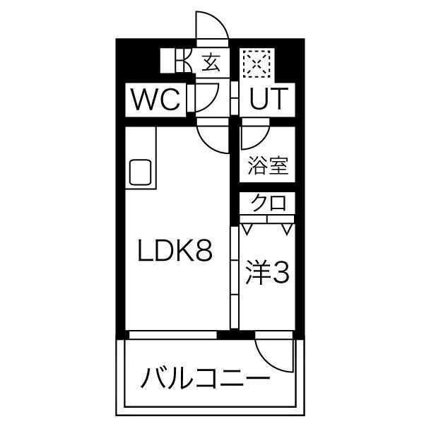 【大阪市西成区松のマンションの間取り】