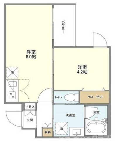 【ウェルスクエア京都智恵光院の間取り】